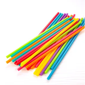 11” Bright Color Reusable Straws