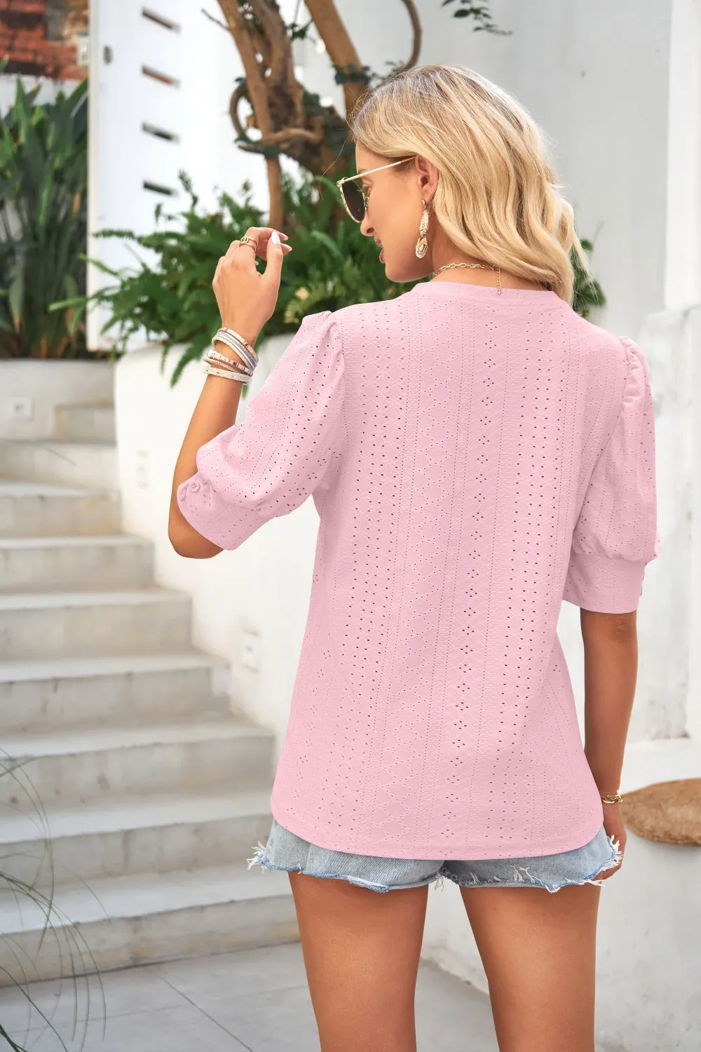 7 Chic Classy Openwork Shirt (S - 2X)