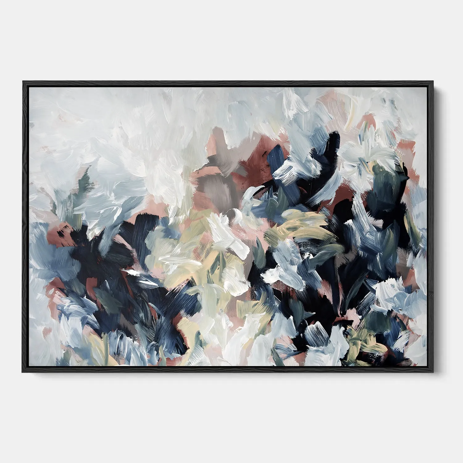 Abstract 449 Framed Canvas