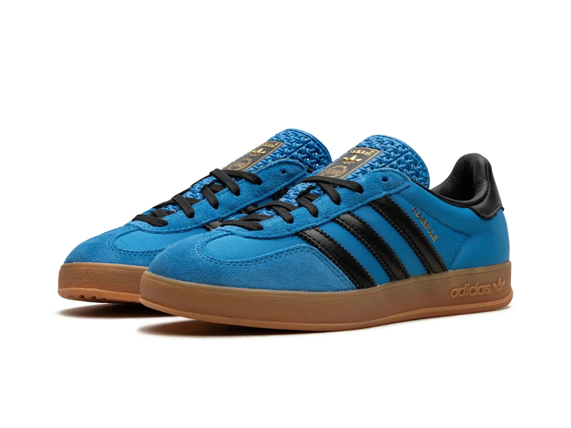 Adidas Gazelle Indoor "Bright Blue Black Gum"