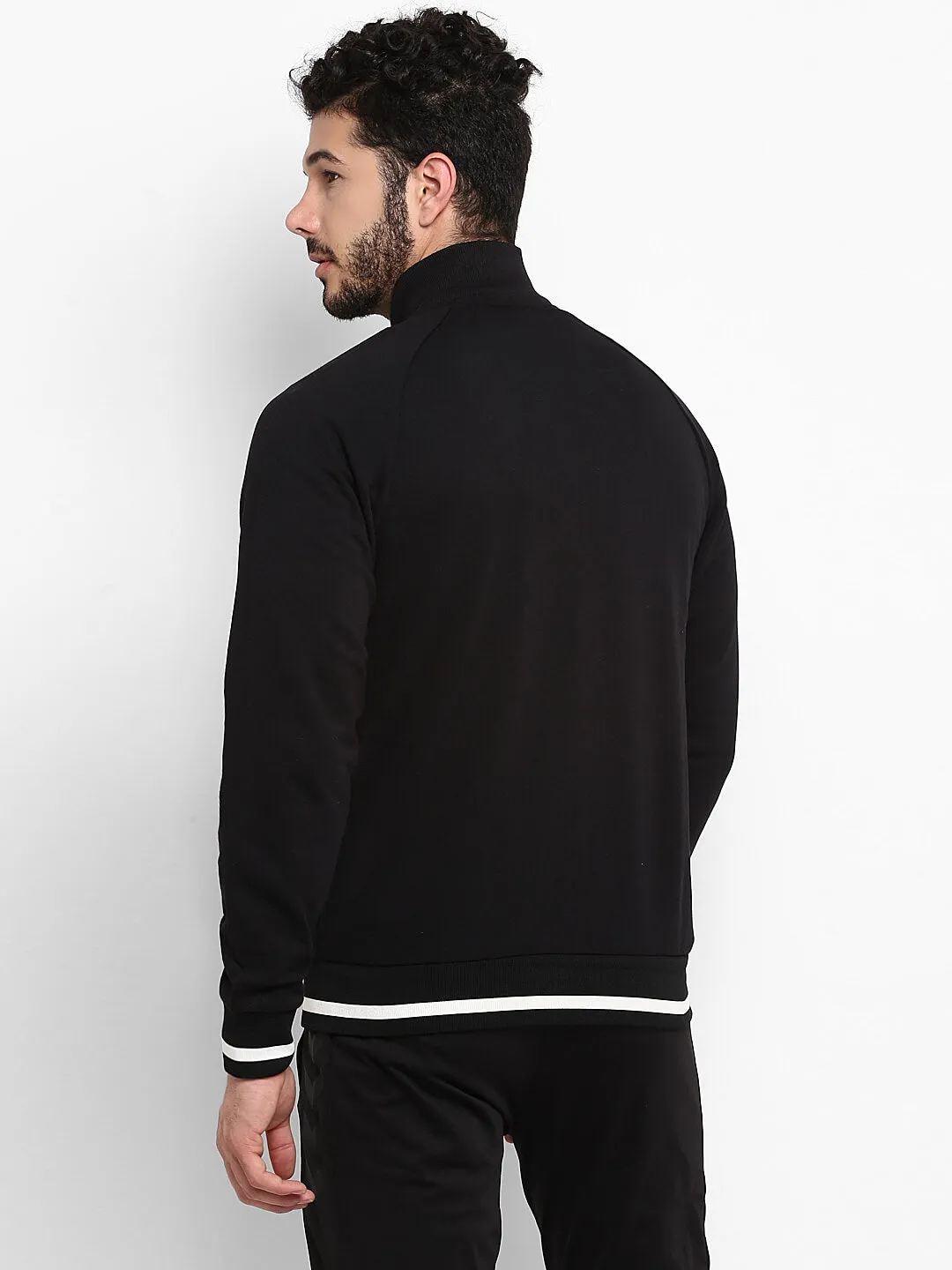 Agulinio Men Black Jacket