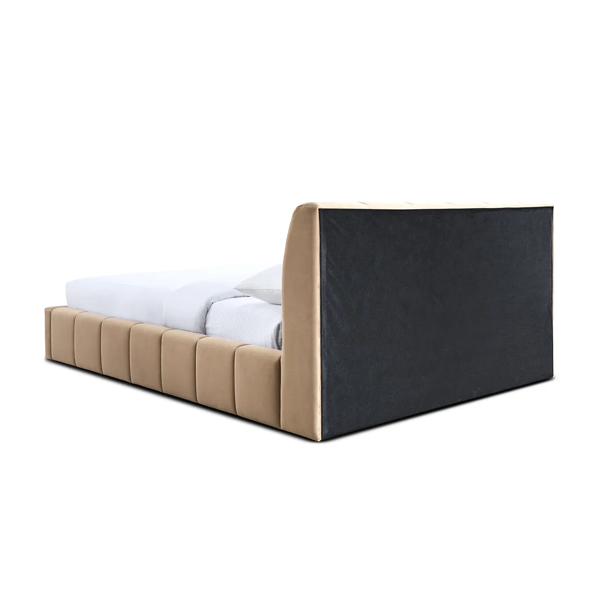 Allocco Velvet King Bed (Sapphire)