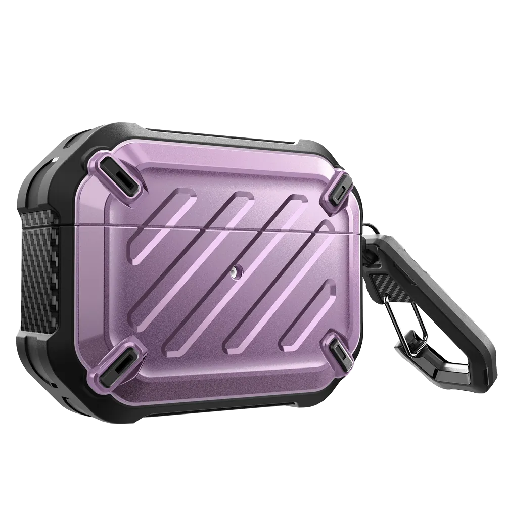 Apple AirPods Pro Unicorn Beetle Pro Rugged Case-Metallic Purple