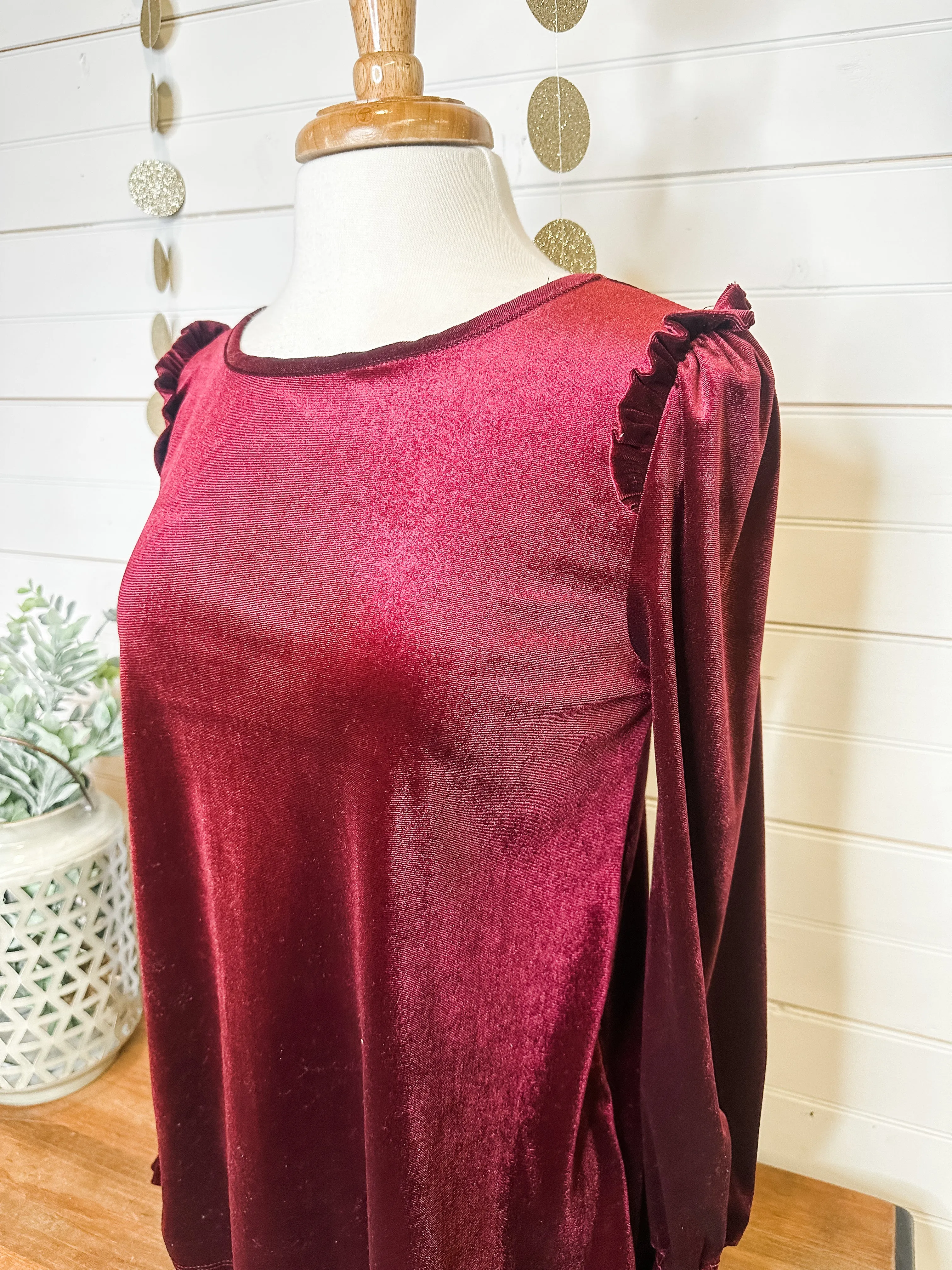 Asking Again Velvet Top