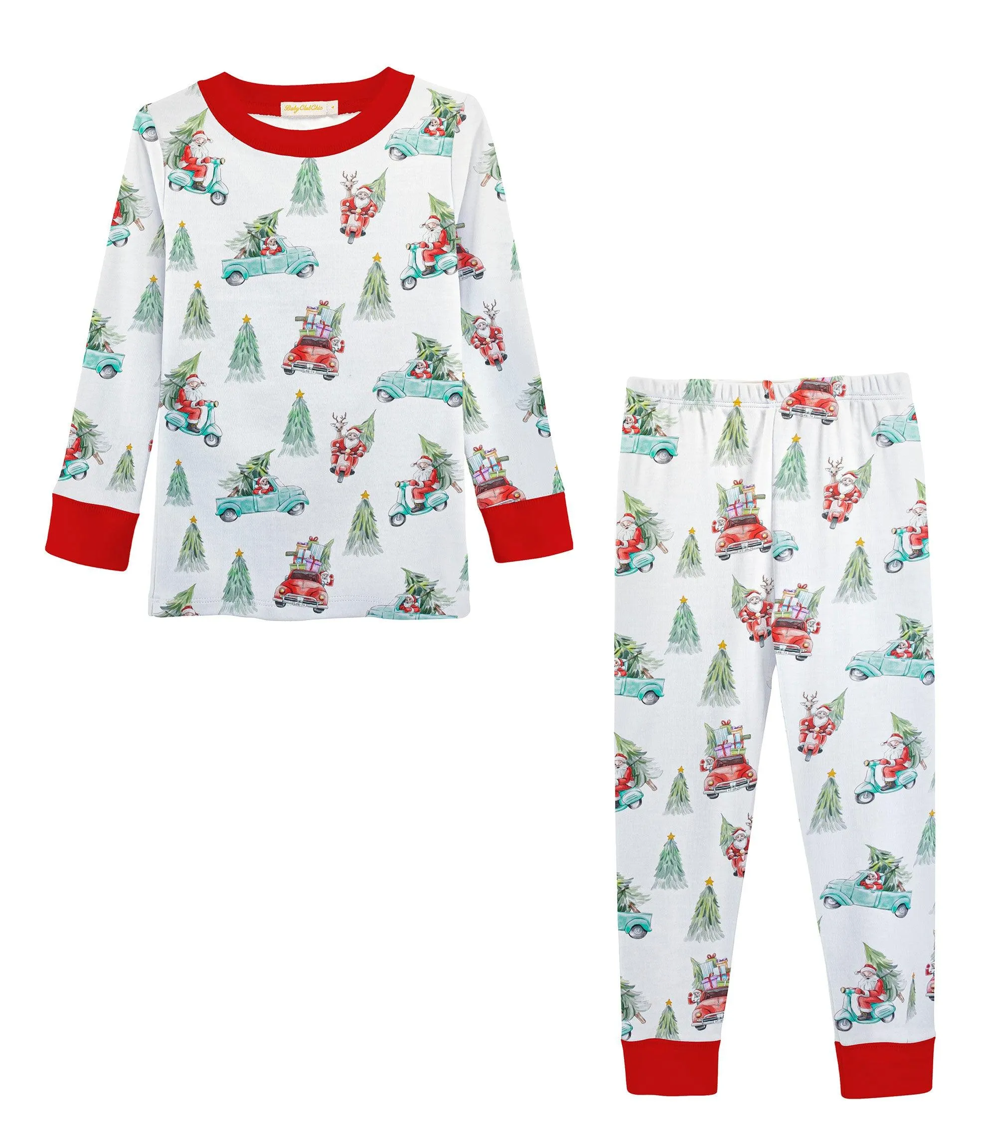 Baby Club Chic Pajama Set, Santa is Here