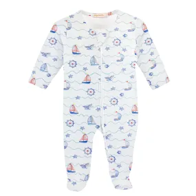 Baby Club Chic Sailor Zipped Footie