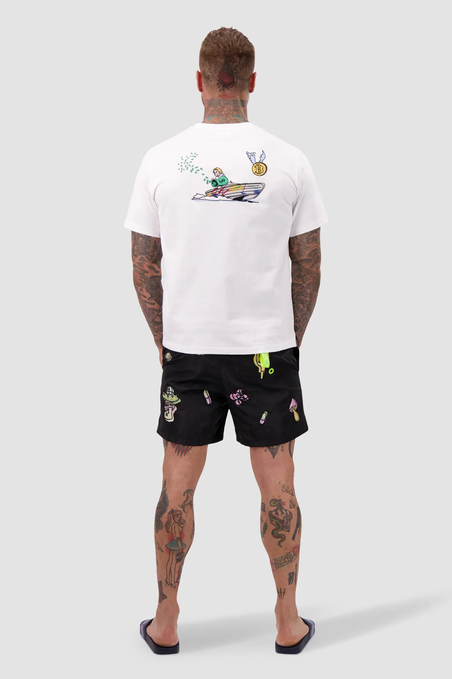 Bain de Mer White Rich Dollar Yacht T-Shirt