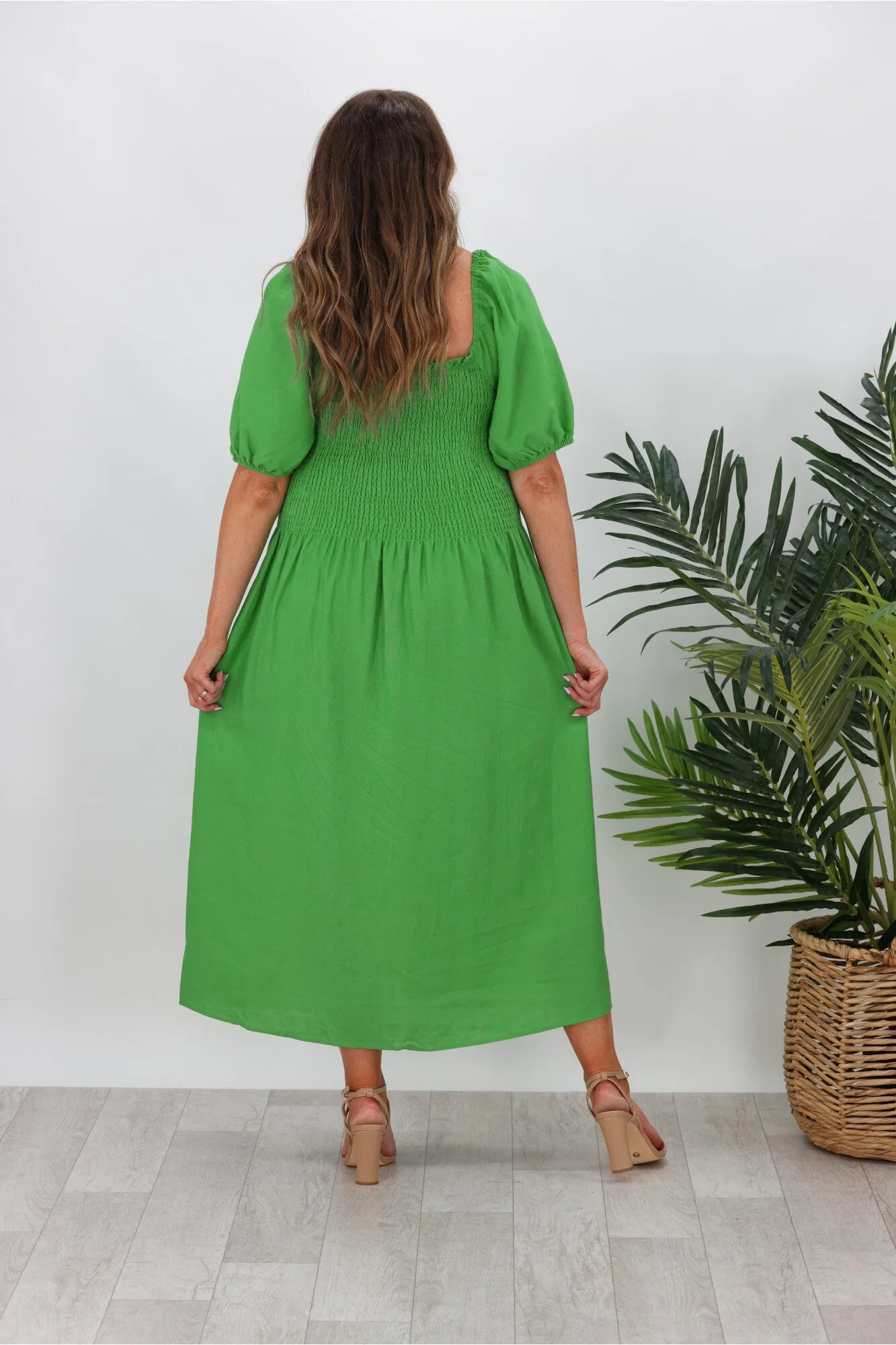 Betty Basics Ingrid Dress Bright Green