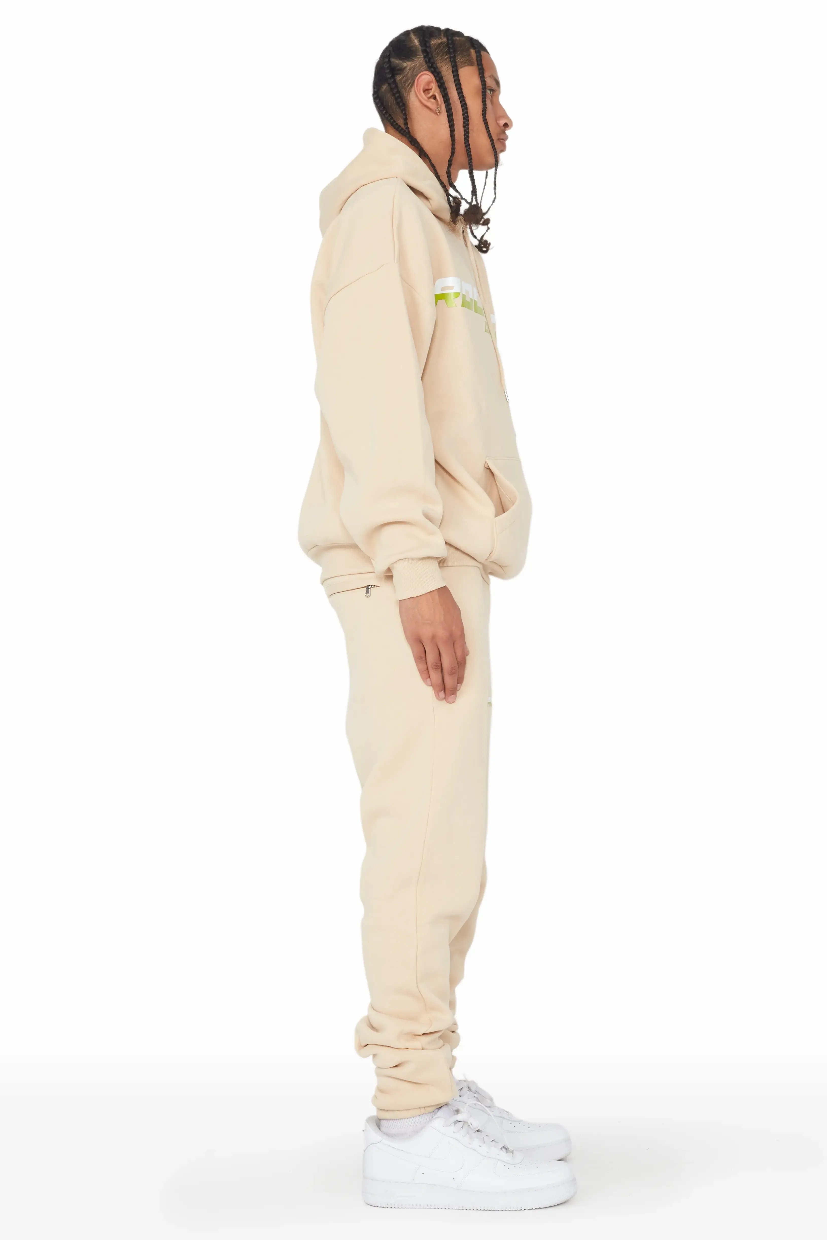 Blake Beige Relaxed Fit Track Set