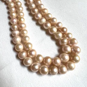 Blush Large Round Pearl Strand