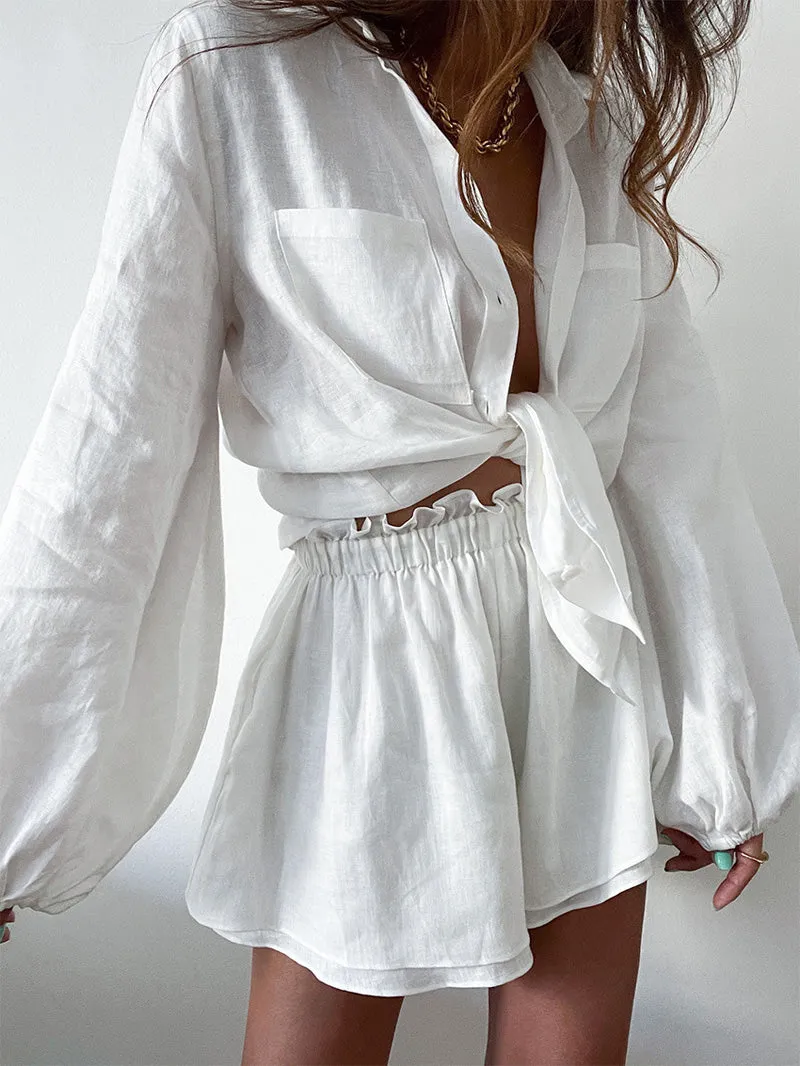 Boho Chic Bliss Summer Shorts Set