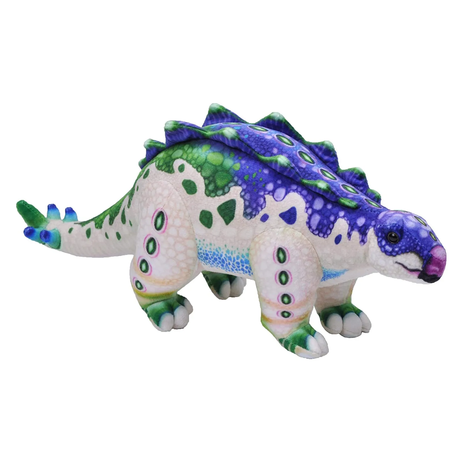 Bright Colored Stegosaurus Plush