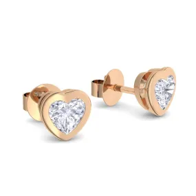 Bright Hearts - Rosegold vergoldet - Zirkonia