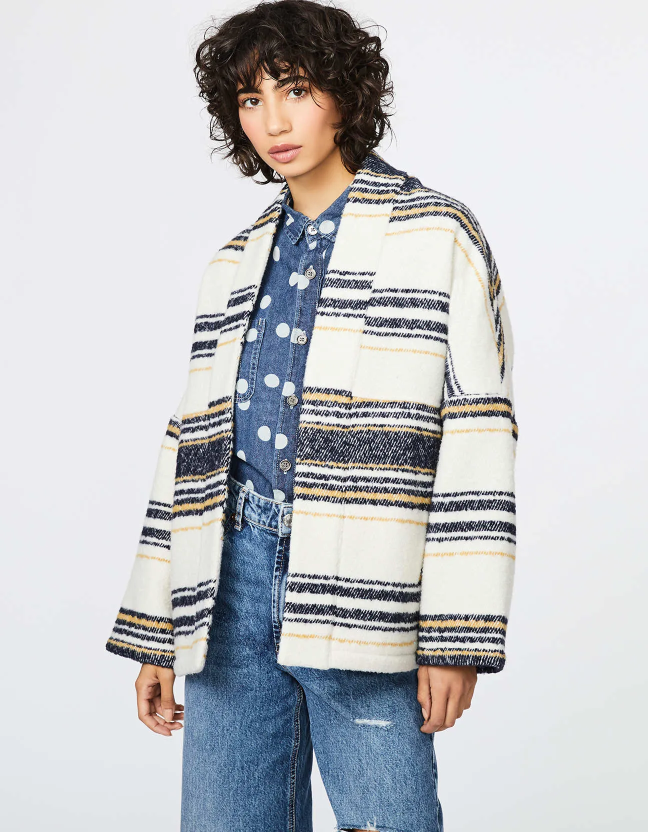 CABIN STRIPE BLANKET JACKET