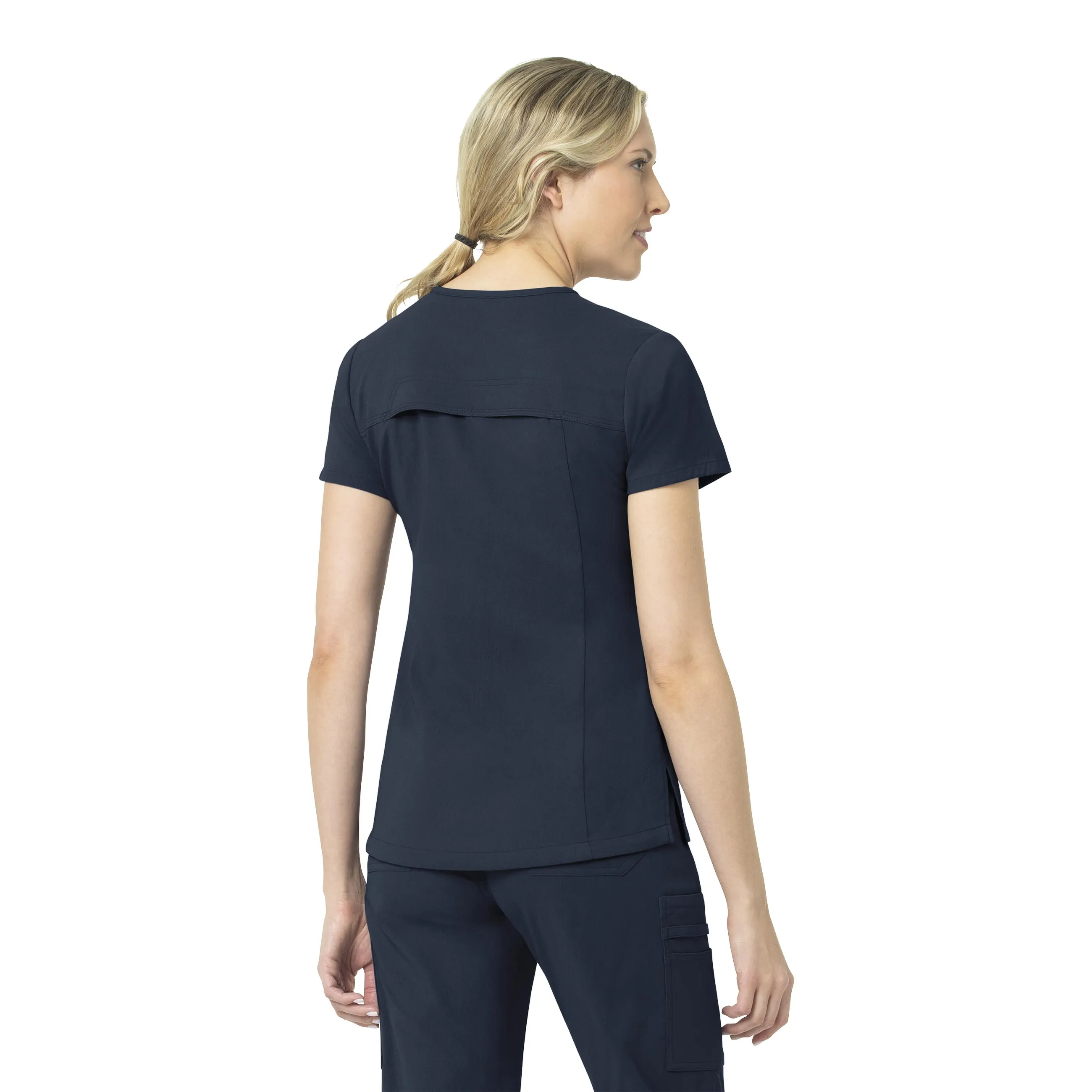 Carhartt Rugged Flex Peak Women's Tuck-In Scrub Top - Navy