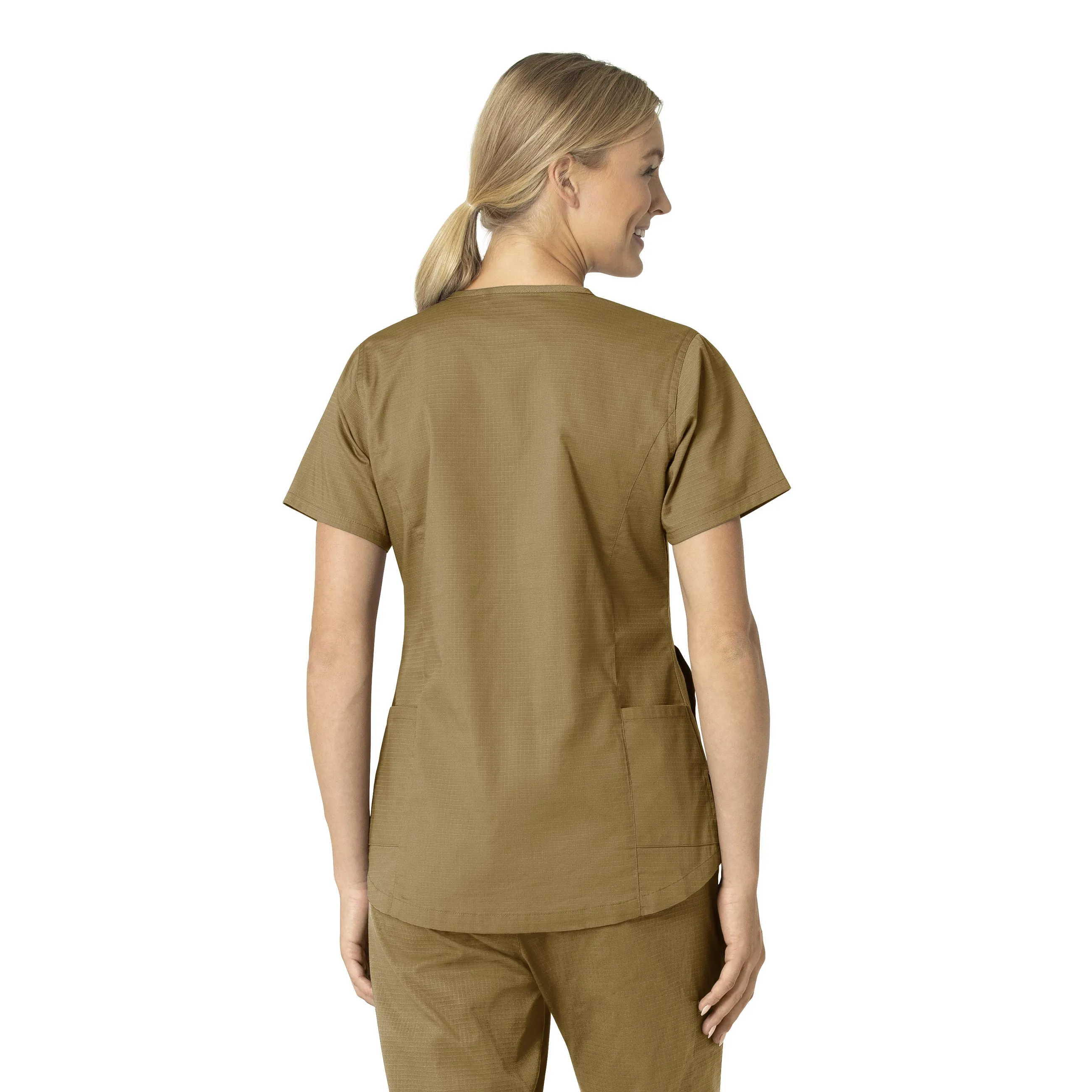 Carhartt Rugged Flex Ripstop Women's V-Neck Scrub Top - Dijon