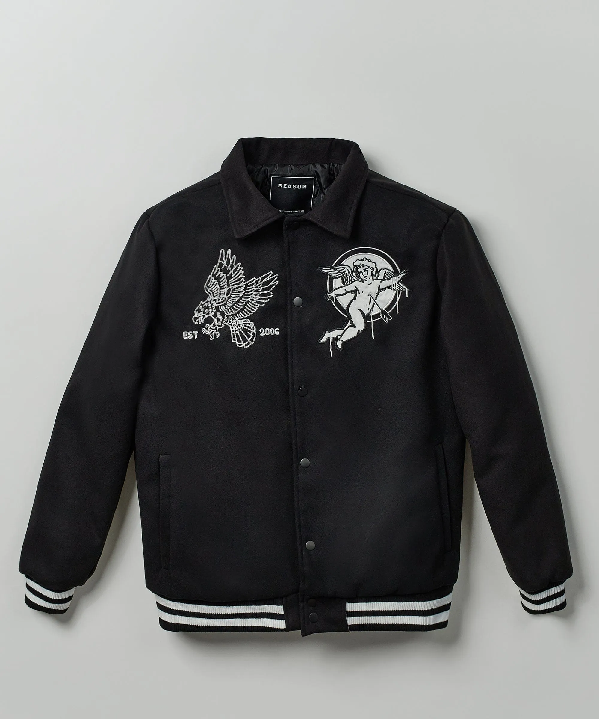 Cherub Varsity Jacket - Black