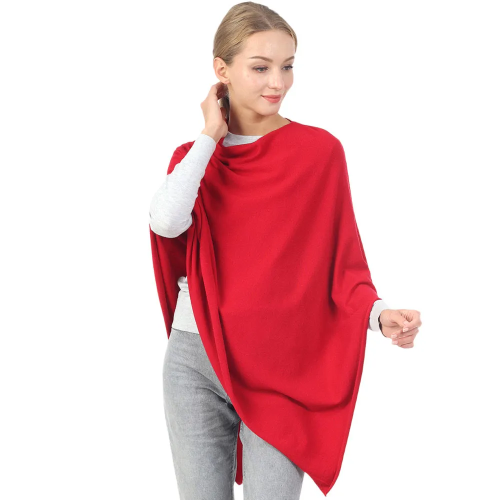 Chic Solid Poncho