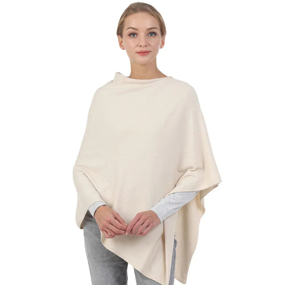 Chic Solid Poncho