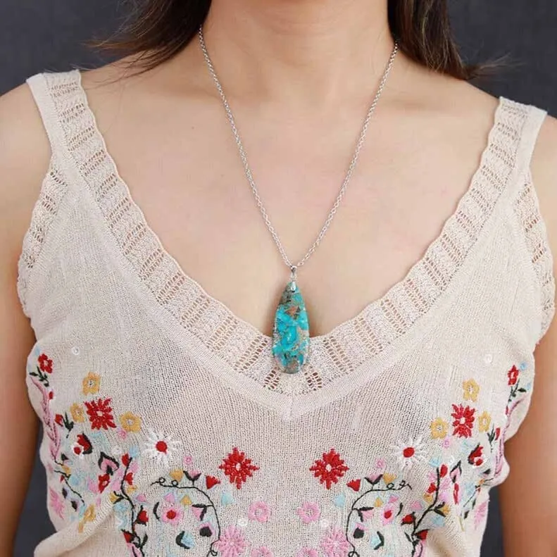 Classic Fashion Chic Turquoises Necklace