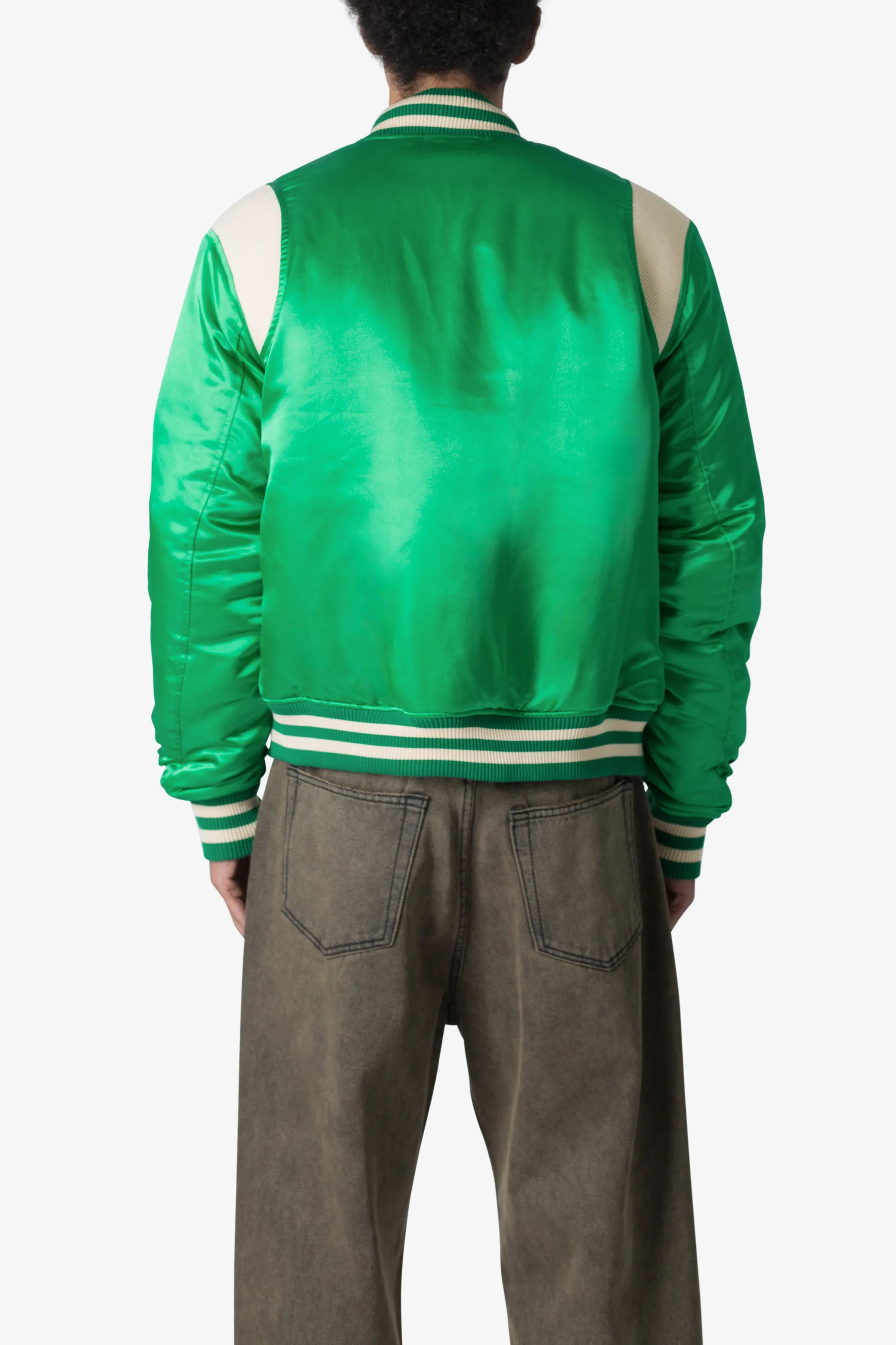 Classic Varsity Jacket - Green