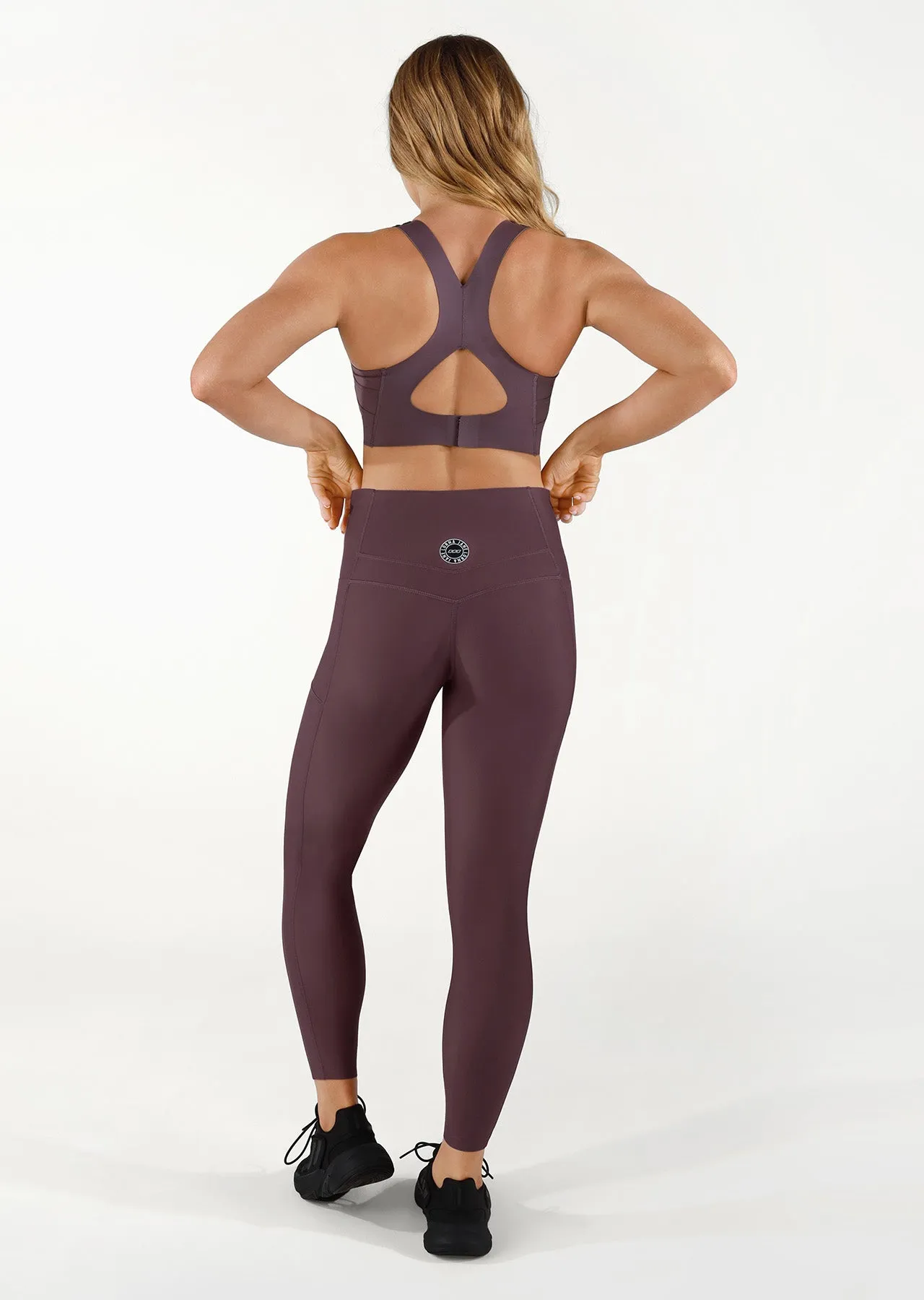 Convex Compact Full Length Leggings - Soft Violet