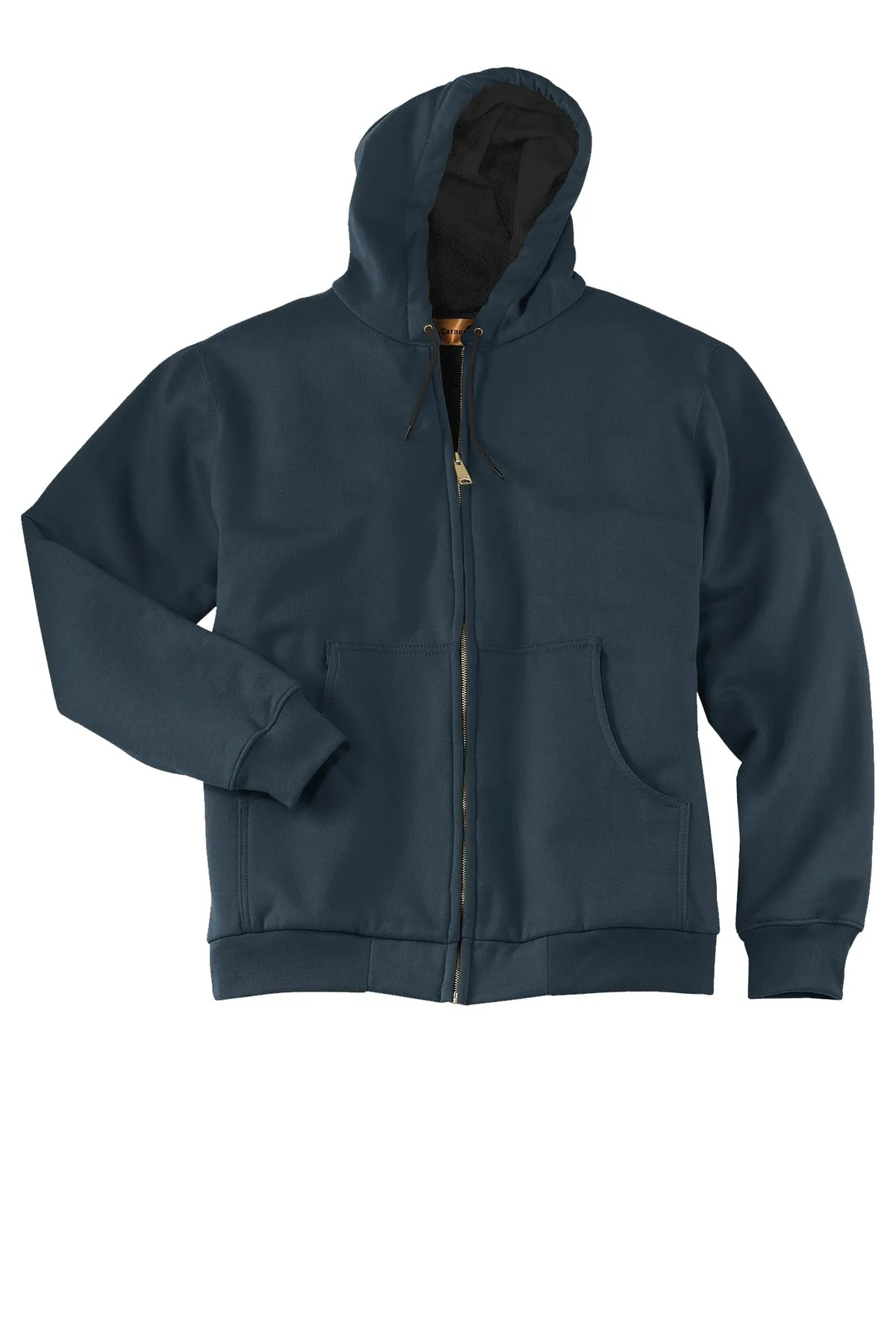 CornerStone - Heavyweight Full-Zip Hooded Sweatshirt with Thermal Lining. CS620