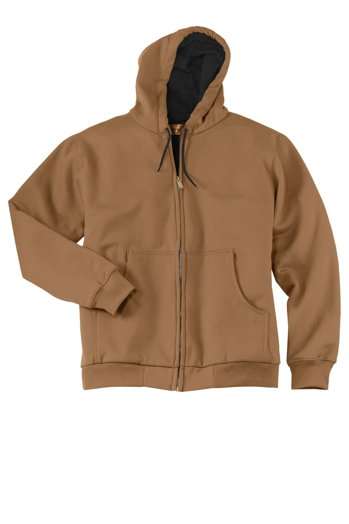 CornerStone - Heavyweight Full-Zip Hooded Sweatshirt with Thermal Lining. CS620