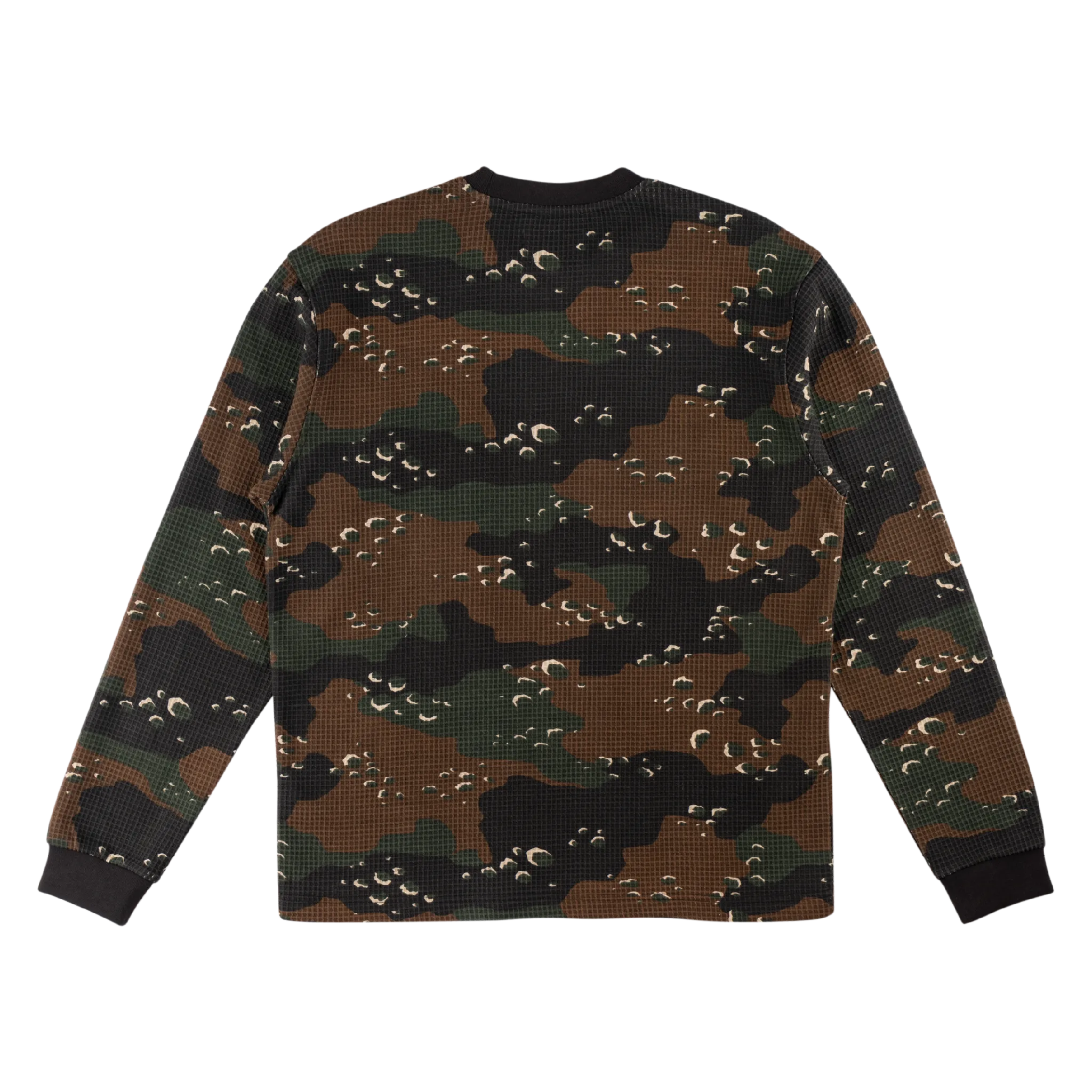 Covert L/S Camo Waffle-Knit - Timber