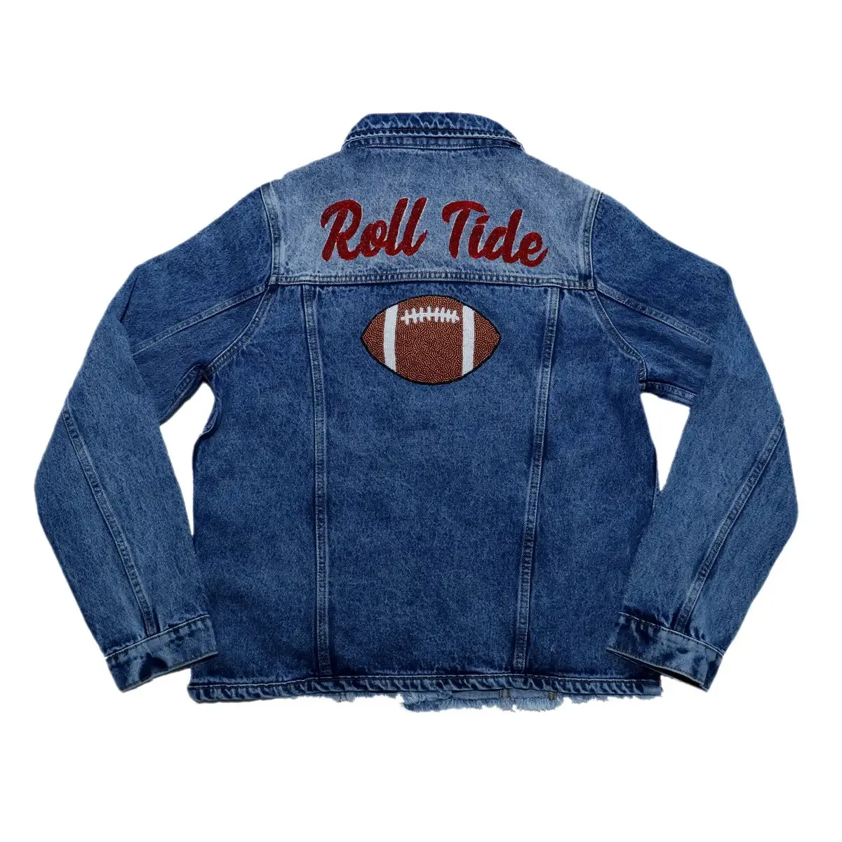 CUSTOM BEADED DENIM JACKET