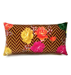 Damascene Roses 1 | Velvet Cushion