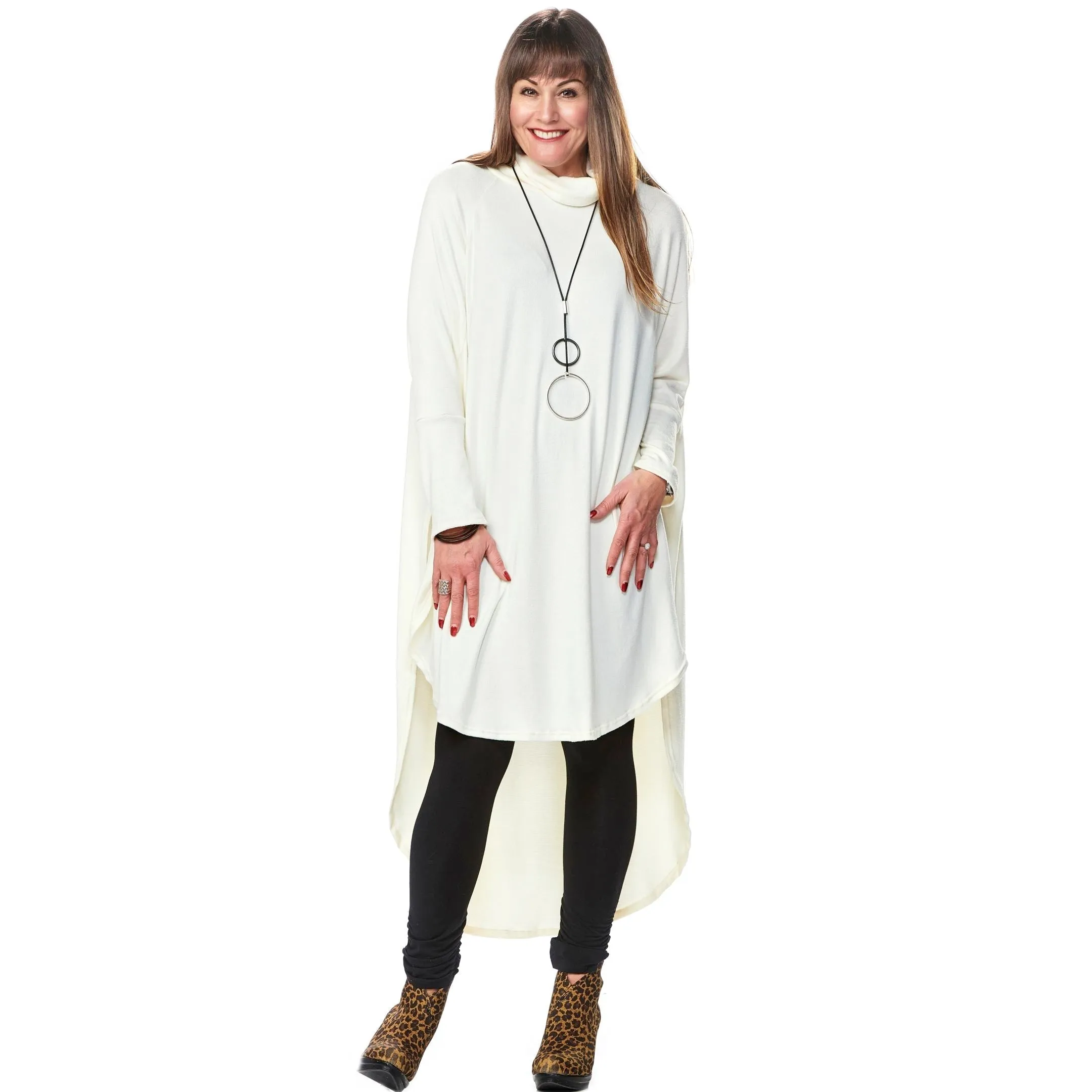 Full Sleeve Chic Cowl Tunic