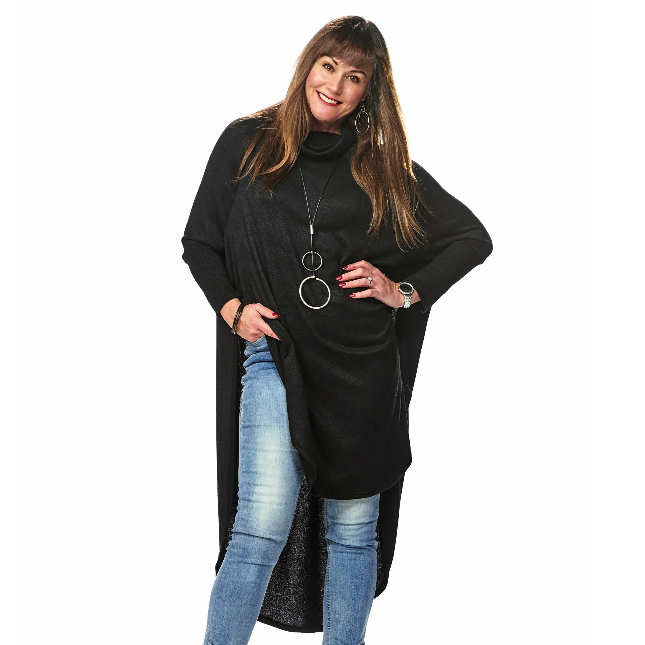 Full Sleeve Chic Cowl Tunic