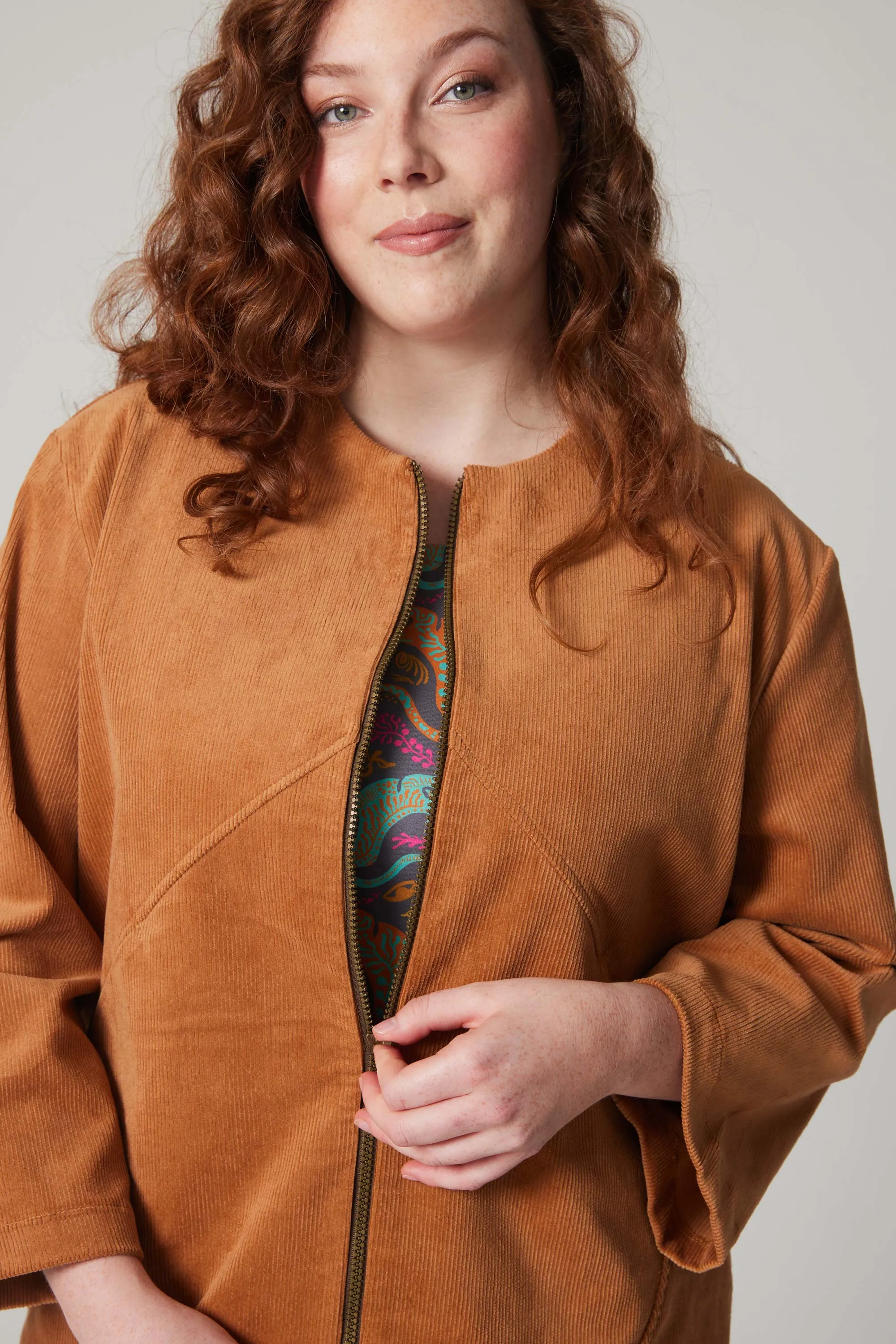 Futurist Corduroy Jacket - Caramel