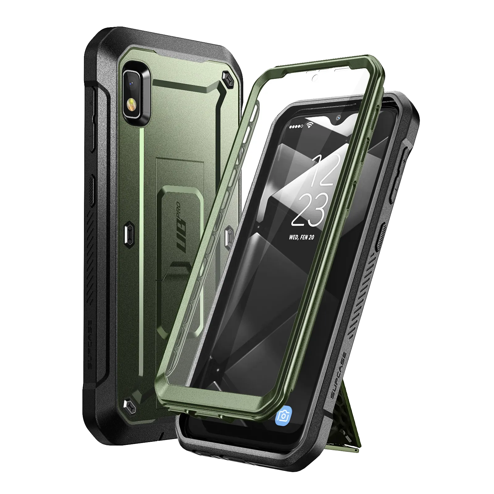 Galaxy A10e Unicorn Beetle Pro Rugged Holster Case-Dark Green