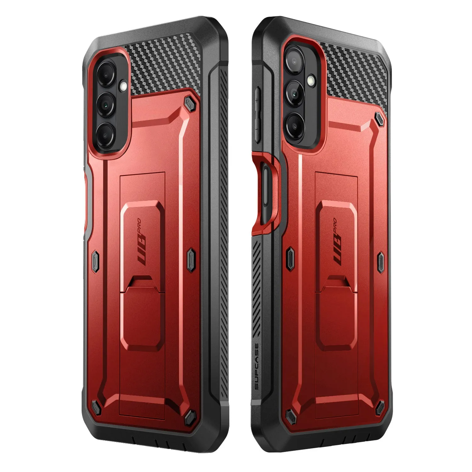 Galaxy A14 Unicorn Beetle Pro Rugged Holster Case-Metallic Red