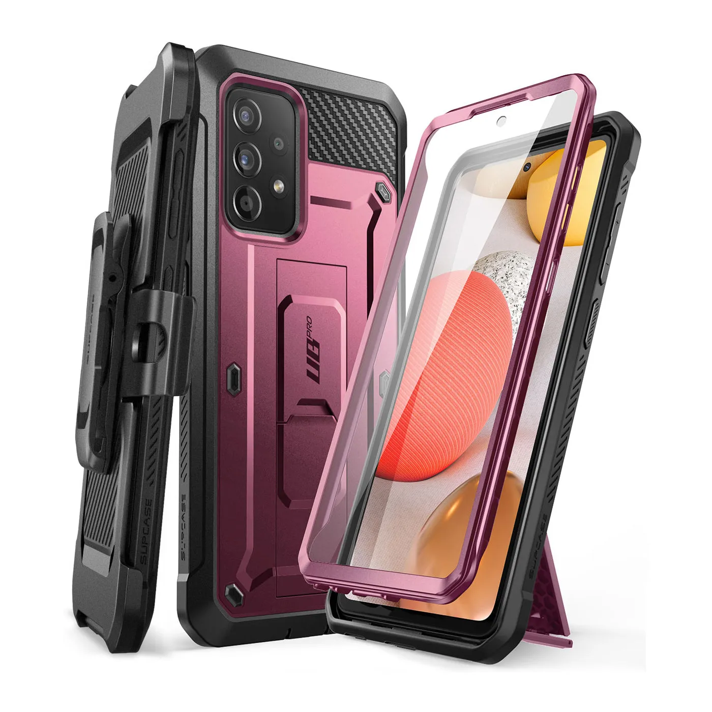 Galaxy A53 Unicorn Beetle PRO Rugged Holster Case-Burgundy