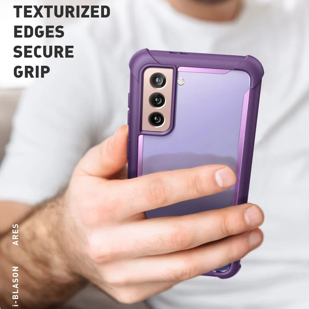 Galaxy S21 Ares Clear Rugged Case - Purple