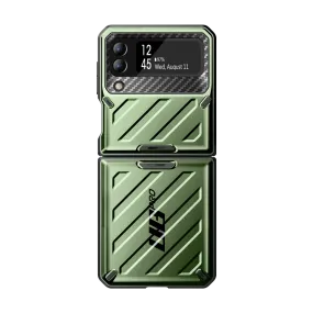 Galaxy Z Flip4 Unicorn Beetle PRO Rugged Case with Belt Clip-Dark Green