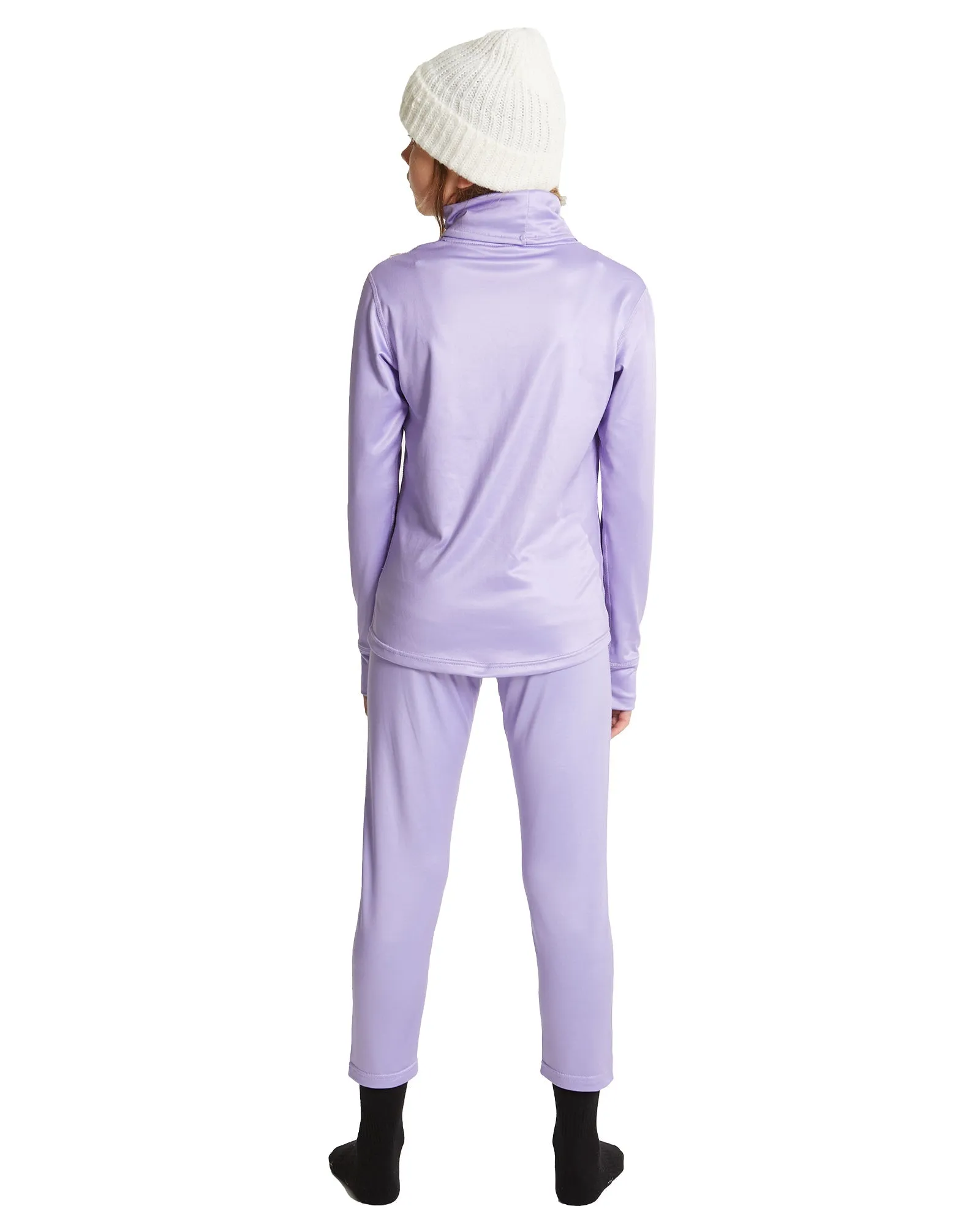 GIRLS CAPRI FUNNEL NECK - PURPLE ROSE