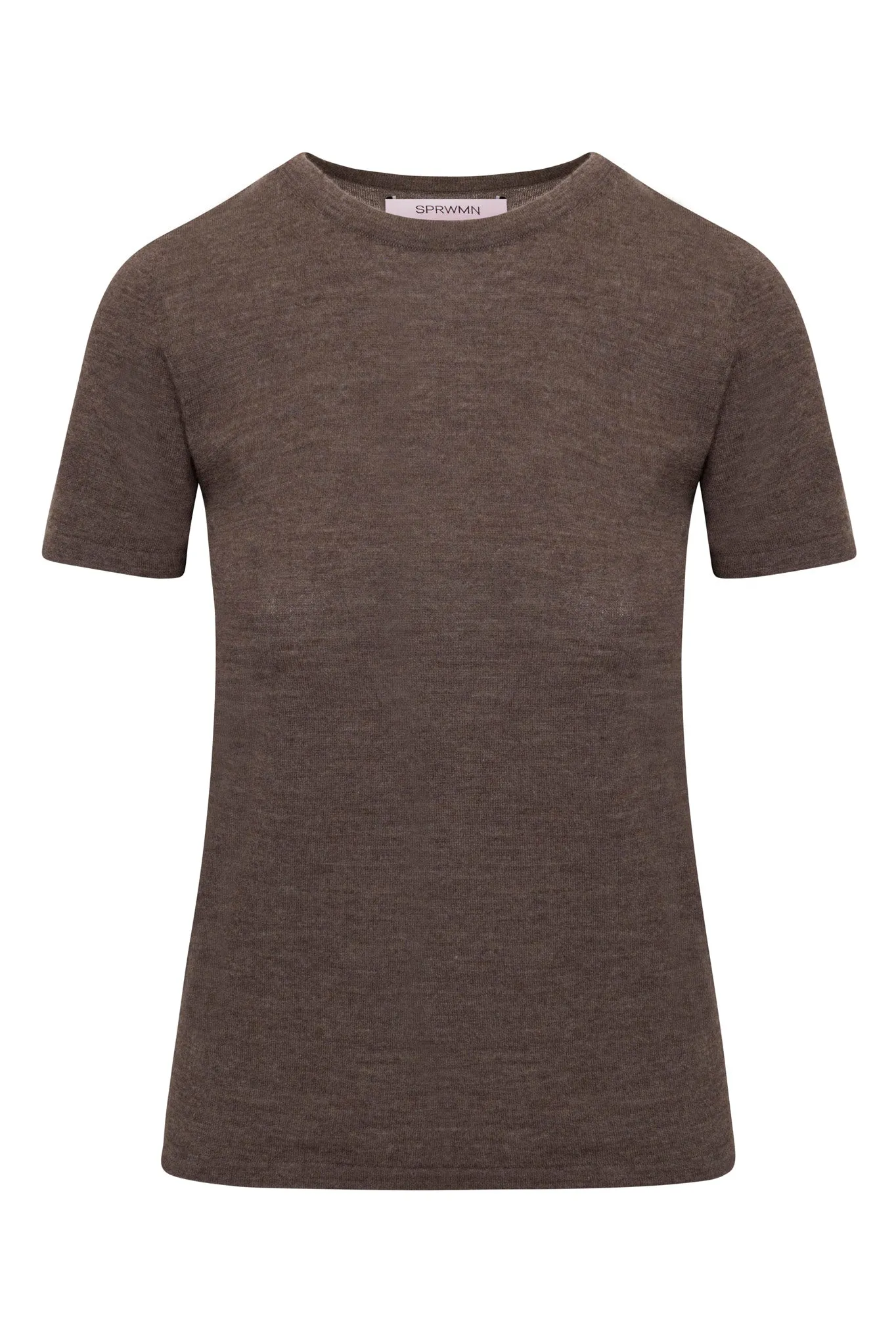 Heather Brown Cashmere Relaxed Tee Shirt