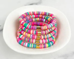 Heishi Small 6mm Color Pop Bracelet Bright Summer