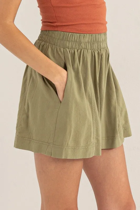 High Waist Relaxed Shorts