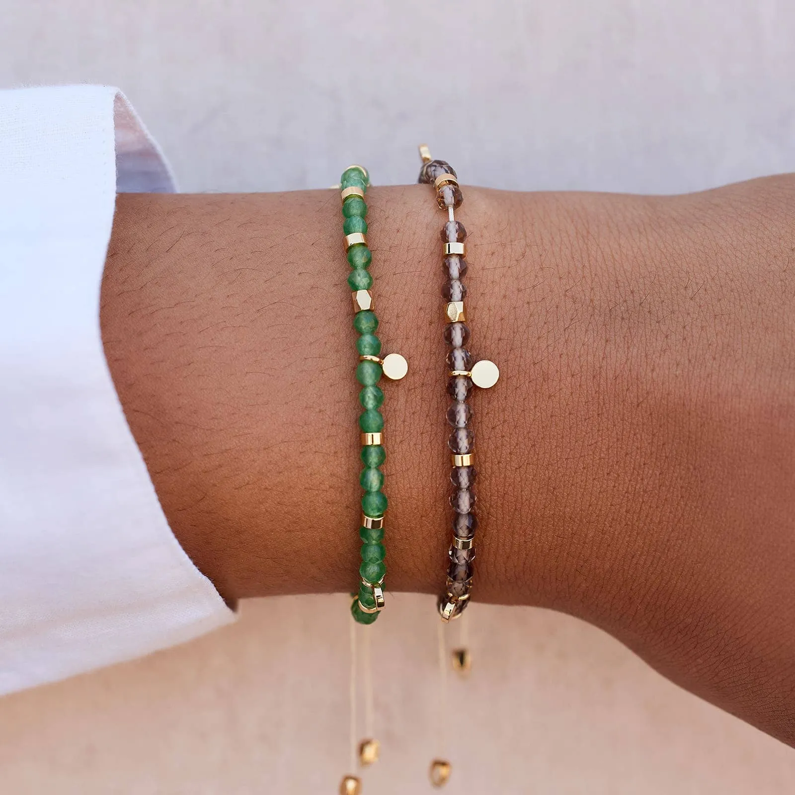 Jade Beaded String Bracelet