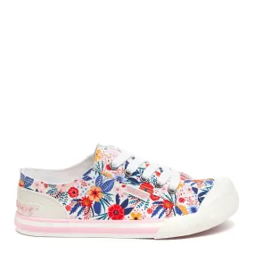 Jazzin Bright Floral Trainers