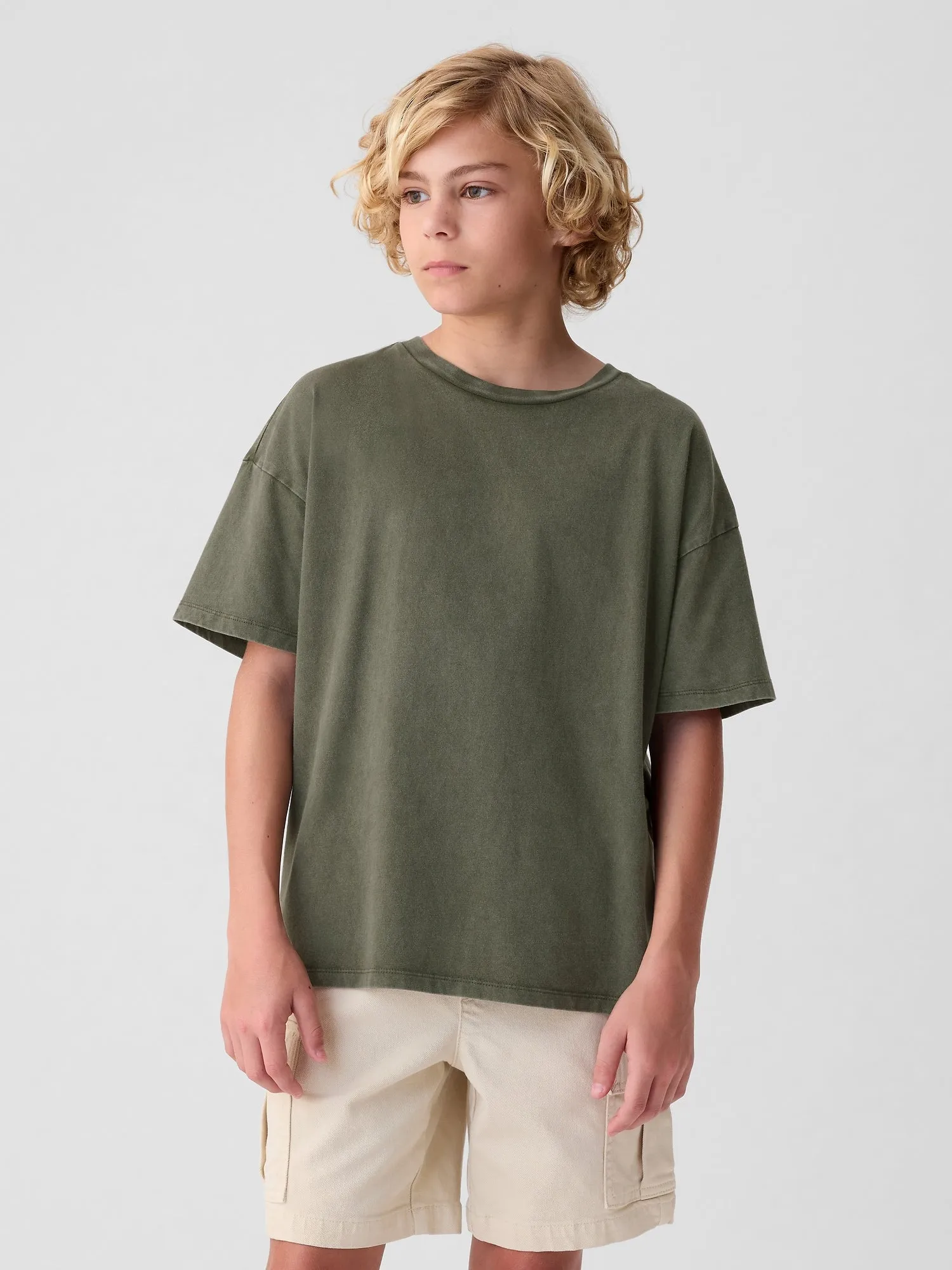 Kids Relaxed Washed-Jersey T-Shirt