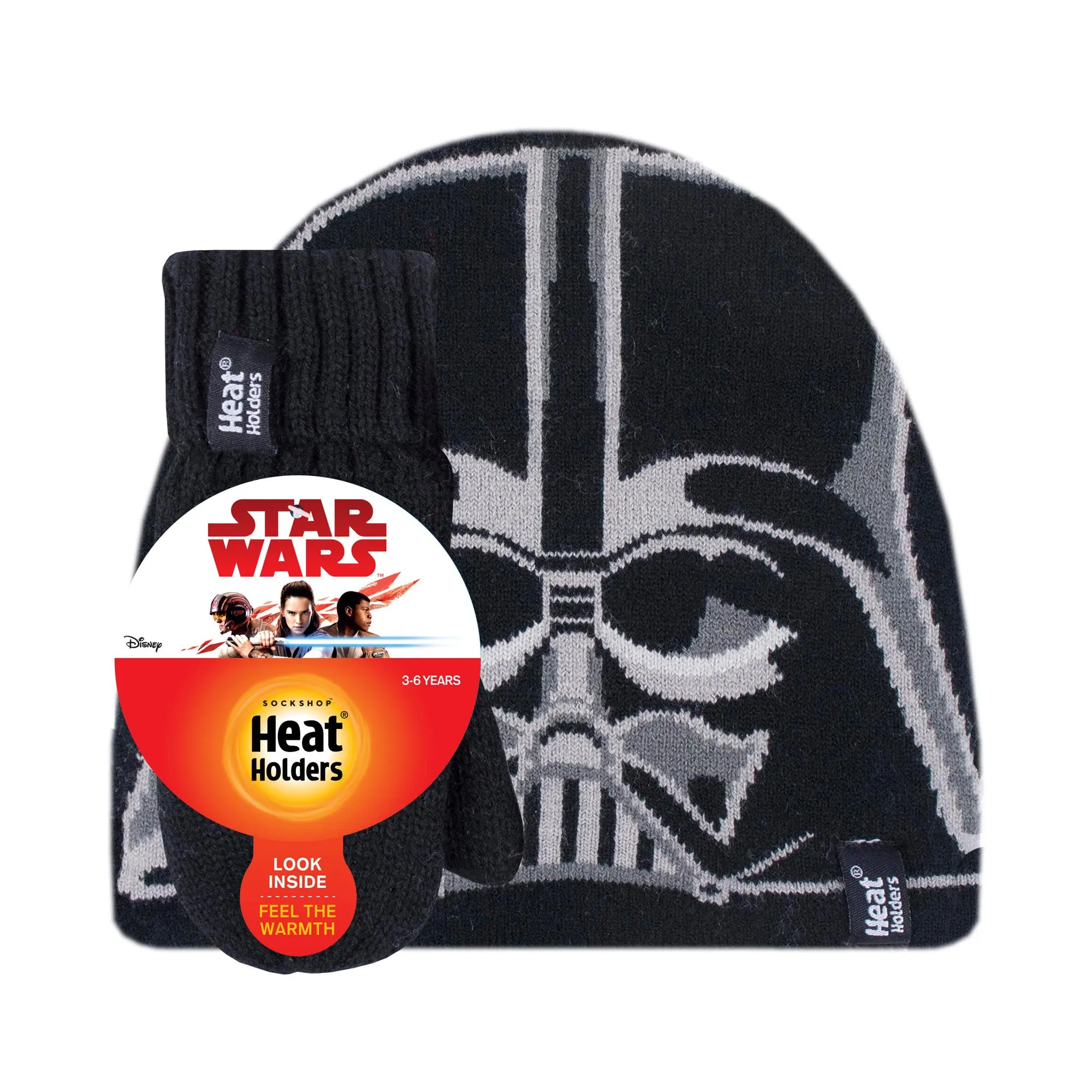 Kids Thermal Character Hat & Gloves - Star Wars Darth Vader