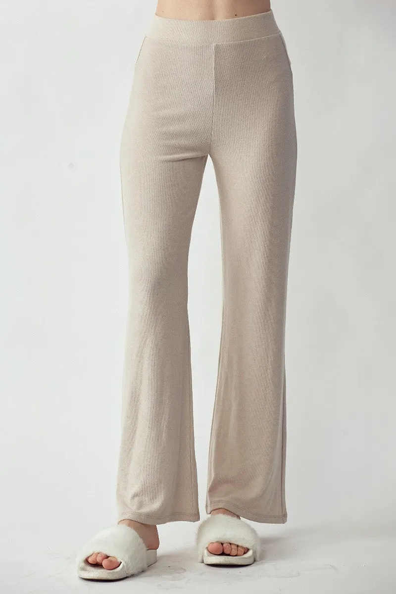 Knit Flare Pants | Bella Chic