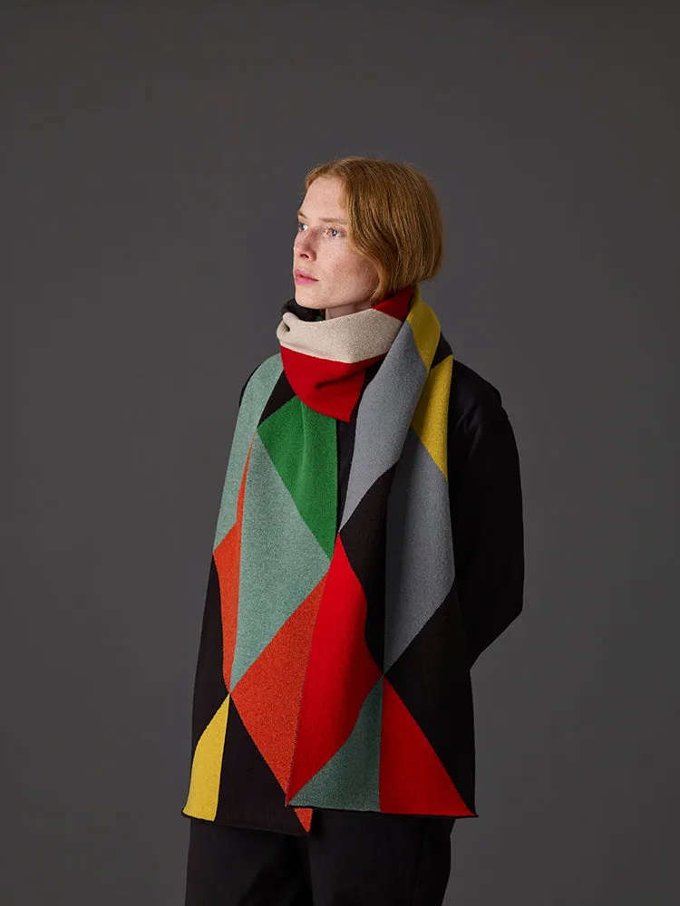 Large Triangles Scarf Multicolour Sample Sale