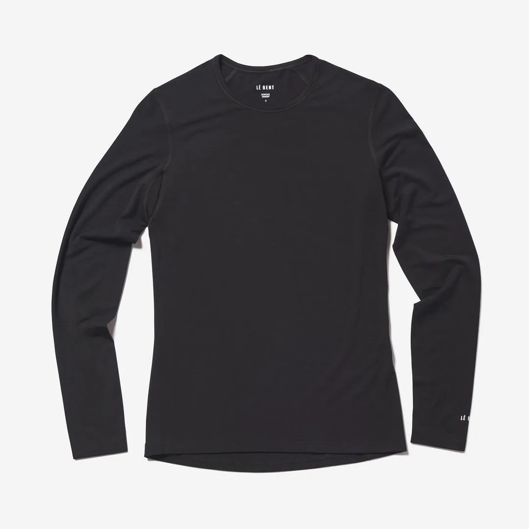 Le Bent Womens Core Lightweight Crew Merino Base Layer